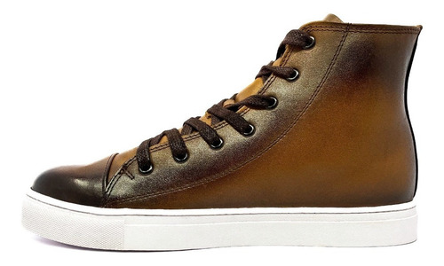Sneaker Fino De Hombre Piel Genuino Premium