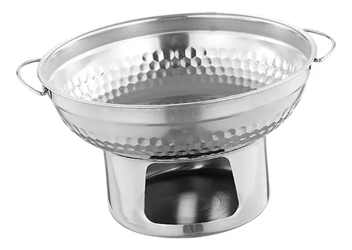 Alcohol Stoveup Hot Pot Chafing Dish 23 X 13,4 Cm Plateado