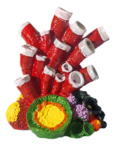 Adorno De Coral De Burbujas, Diseño De Paisaje De Rojo