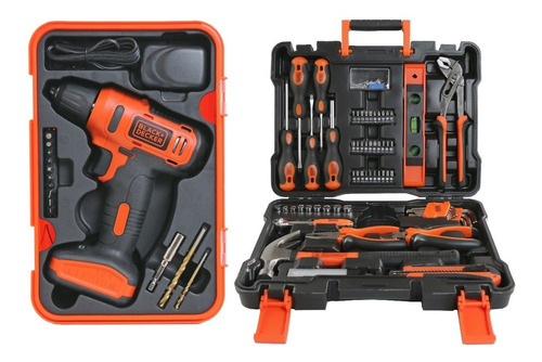 Taladro 12v Litio Y Juego Herramientas 153 Pz Black Y Decker