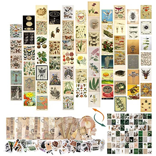 Kit De Collage De Pared Vintage De 160 Piezas, Imágene...