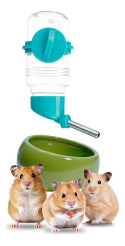 Comedero Bebedero Cobayos Hamster Alimento Ceramica Small