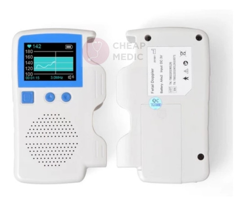 Monitor Doppler Fetal Para Bebé Recargable Usb Portátil 3mhz