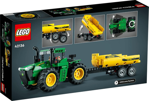 Lego Technic John Deere 9620r 4wd Tractor De Juguete 42136 J