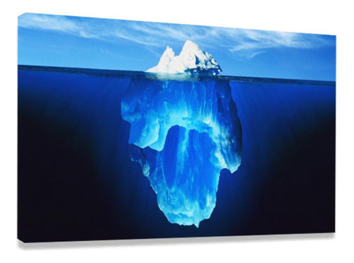 Quadro Decorativo Mosaico Decoração Iceberg Oceano Mod423