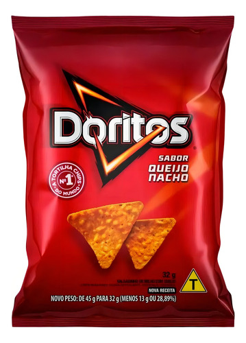 Doritos Queijo Nacho Elma Chips Pequeno Kit 20 Pacotes