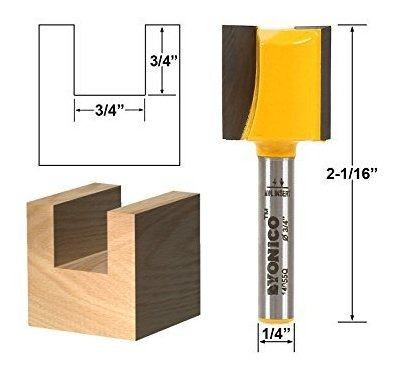 Herramienta Yonico Straight Dado Router Bit 3 4  1