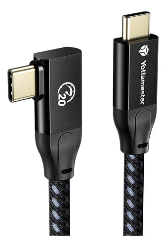 Cable De Data Usb-c Yottamaster Carga Rápida 20gbps Pin En L