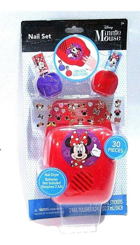 Secador De Uñas Minnie Mouse Juguete De Niña Con Pinturas