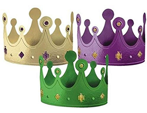 Amscan Mardi Gras Paper Party Crown Costume Headwear Cartuli