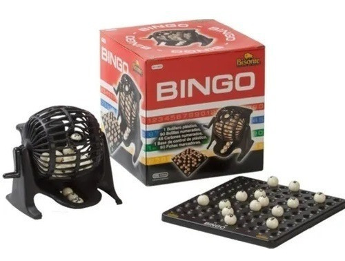 Juego De Bingo Con Bolillero Plástico Bisonte Playking Prm