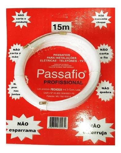 Passa Fio Nylon Proaqua 15m  Pa15