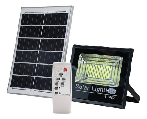 Foco Led 45 W C/ Panel Solar Y Sensor , Exterior Jardín Css®