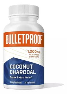 Bulletproof Coconut Charcoal 1000mg 90capsulas