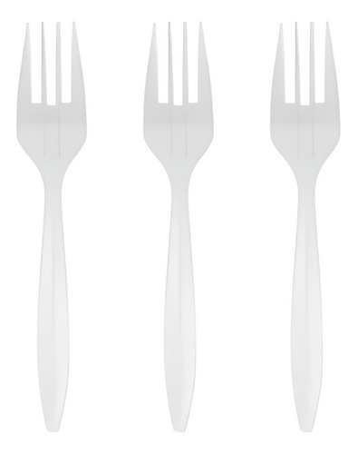 Imagen 3 de 3 de Tenedor De Plástico Cubiertos Desechables 100 Unidades