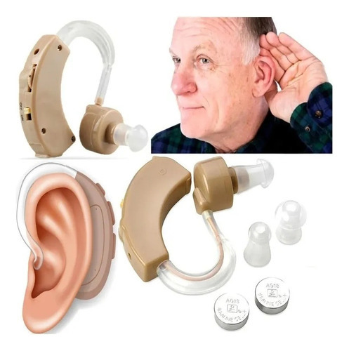 Kit Audifono Hipoacusico Oido Para Sordera Baja Media Alta C