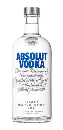 Vodka Absolut Clasica 700cc ((full)). Quirino Bebidas