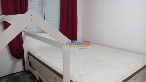 Imagem 25 de 30 de Apartamento Com 2 Dormitórios Para Alugar, 55 M² Por R$ 1.500,00/mês - Parque São Vicente - São Vicente/sp - Ap2506