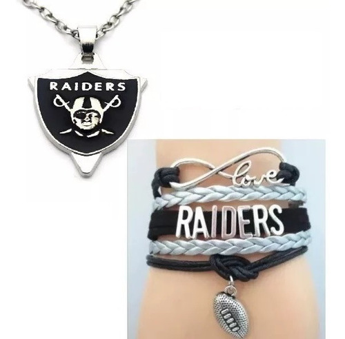 Raiders Oklad Nfl  Brazalete_ Collar Nfl