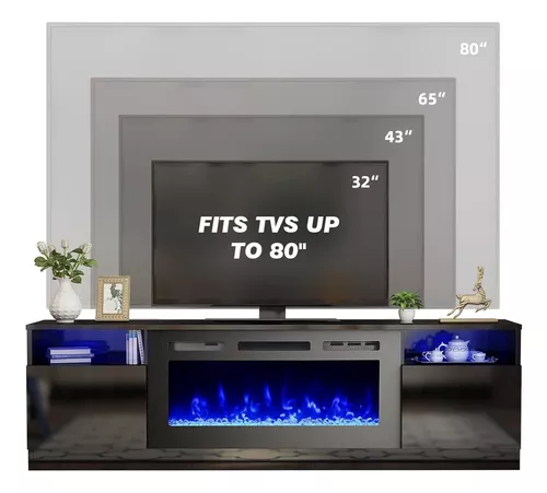 Soporte de TV con Chimenea Electrica Muebles para Sala Televisores Hasta 65