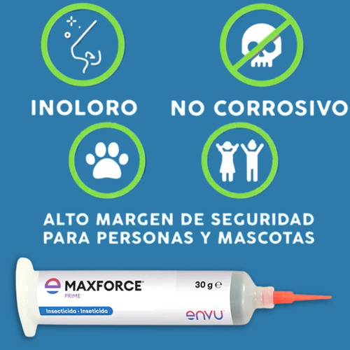 Kit Mata Cucarachas Maxforce Gel Insecticida Fiprax 250ml