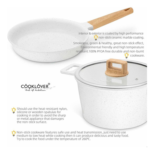Imagen 5 de 9 de Set Cooklover De Ollas Y Sartenes, Antiadherente, 13piezas