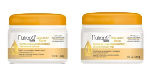 Paquete (2pz) Tratamiento Para Cabello Reseco Nutrapel 360gr