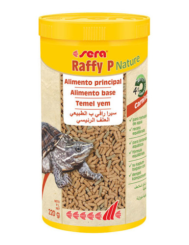 Alimento Tortuga Agua Sera Raffy P Tarro 220grs (1000ml)