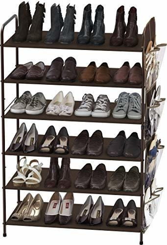 Organizador Simple Para Guardar Zapatos De 6 Niveles, Bronce