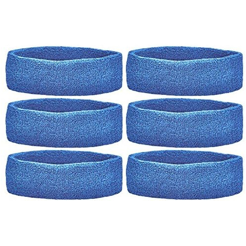 Bandas Cabeza Del Equipo (paquete De 6), Azul