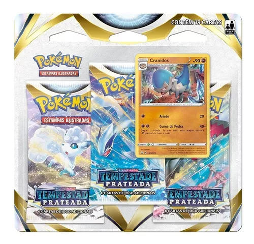 Blister triplo cartas pokemon tcg charmander coleção pokemon go em