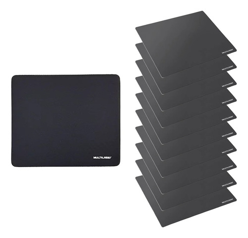 Kit 10 X Mousepad Basico Simples Multilaser Atacado Ac027