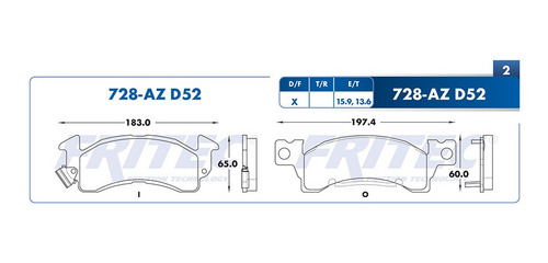Balatas Delanteras G10 1977 Fritec 5.7l Chevrolet