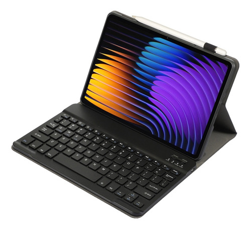 Capa De Teclado Preta Para Xiaomi Pad 7/7 Pro 11,2 Polegadas