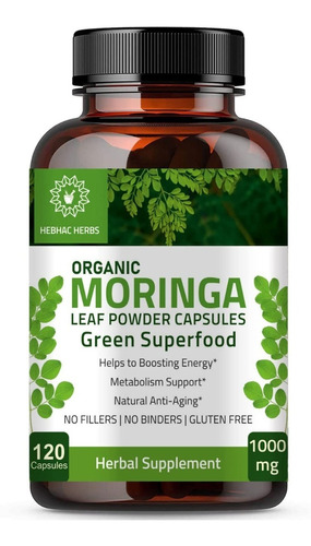 Moringa 1000 Mg Hebhac Herbs - Unidad a $2729