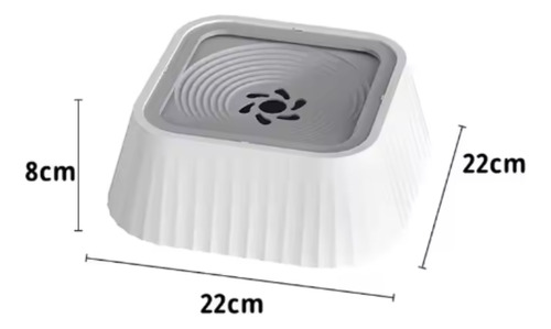 Bebedouro Pet Inteligente Cães Gato Anti Respingo Flutuante Branco