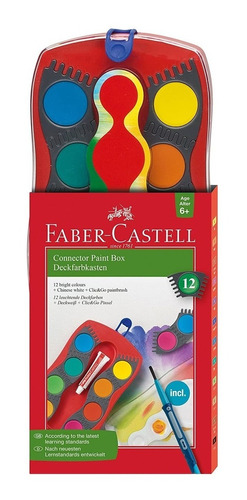 Acuarela Faber Castell Connector X12 + Pincel