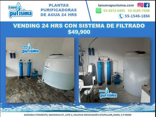 Imagen 1 de 10 de Sistema Vending 24 Hrs Con Sistema De Filtrado Sin Anticipos