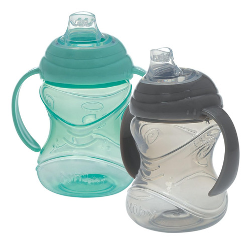 Nuby No-spill Grip N' Sip - Vaso De Entrenamiento De 10 Onza