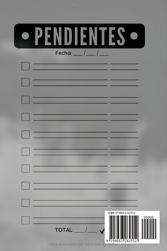 Lista De Pendientes, De Eficiente, Organizador. Editorial Independently Published, Tapa Pasta Blanda, Edición 1 En Español, 2020