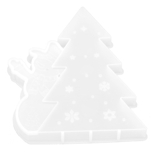 Molde De Silicona Para Árbol De Navidad Con Forma De Muñeco