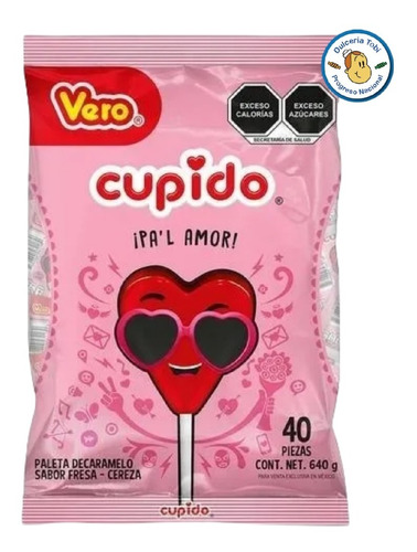 Paleta Vero Cupido Pal Amor 40 Pz