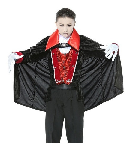 Disfraz De Vampiro Dracula Halloween Para Niños