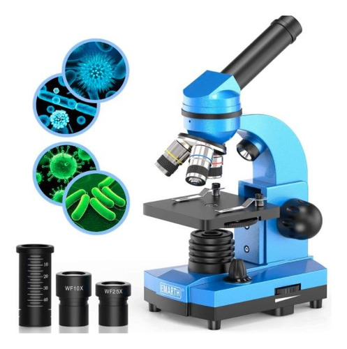 Microscopio Monocular Semiprofesional 40x-1000x Inalámbrico