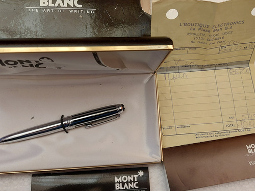 Antigua Pluma Montblanc Meisterstuck Año 1989 Con Estuche