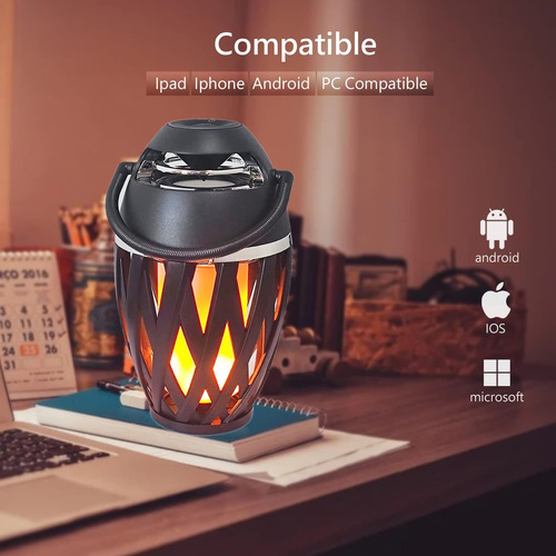 Tioneger Flame Altavoces Bluetooth Para Exteriores, Altavoz