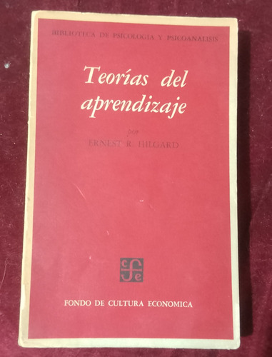 Teorías Del Aprendizaje Ernest R. Hilgard