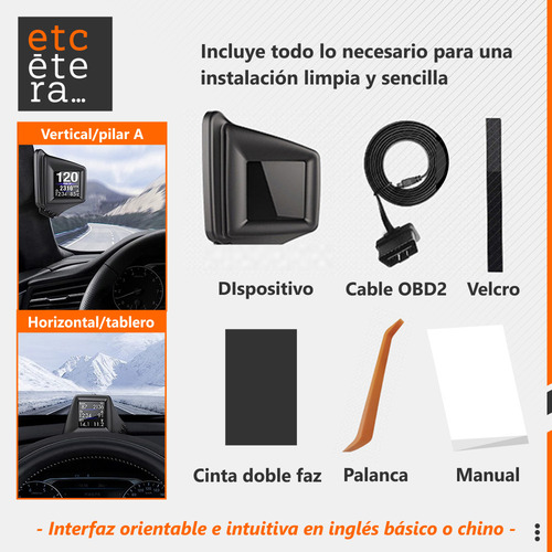 Velocímetro Tacómetro Digital Multifunción Dual Obd2+gps