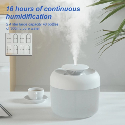 Imagen 8 de 12 de Humidificador Difusor Aromatizador 2400ml