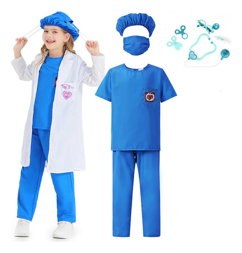 Disfraz Cosplay De Médico Enfermera Día Del Niño Traje Nuevo